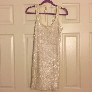 Ivory sequin dress